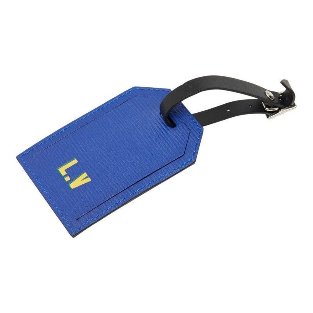Louis Vuitton Epi Porte Adresse World Cup Brazil Name Tag Charm Blue